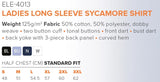 Ladies Long Sleeve Sycamore Shirt - USB & MORE