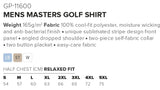 Mens Masters Golf Shirt - USB & MORE