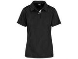 Ladies Motif Golf Shirt Black AMROD |usbandmore