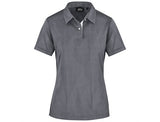 Ladies Motif Golf Shirt Grey AMROD |usbandmore
