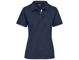 Ladies Motif Golf Shirt Navy AMROD |usbandmore