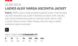 Ladies Alex Varga Ascentia Jacket - USB & MORE