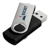Black & Silver Swivel USB3 - USB & MORE