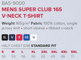 Mens Super Club 165 V-Neck T-Shirt - USB & MORE