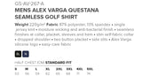 Mens Alex Varga Questana Seamless Golf Shirt - USB & MORE