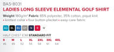 Ladies Long Sleeve Elemental Golf Shirt - USB & MORE